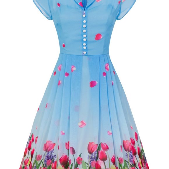 🌷Hell Bunny Bethany Dress UK 4x - Picture 5 of 7